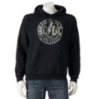 Men's Ac/dc Pullover Hoodie, Size: Large, Black