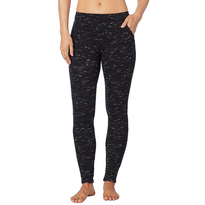 Women's Cuddl Duds Comfortwear Leggings, Size: Small, Grey (charcoal)