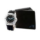 Game Time, Men's Carolina Panthers Watch & Wallet Set - Black