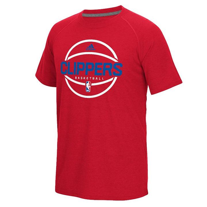 Men's Adidas Los Angeles Clippers Pre-game Ball Tee, Size: Xl, Red