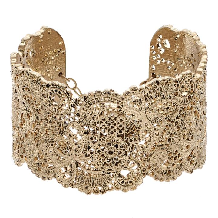 Simply Vera Vera Wang Filigree Cuff Bracelet, Women's, Gold