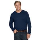 Big & Tall Croft & Barrow&reg; Classic-fit Easy-care V-neck Tee, Men's, Size: 3xb, Dark Blue