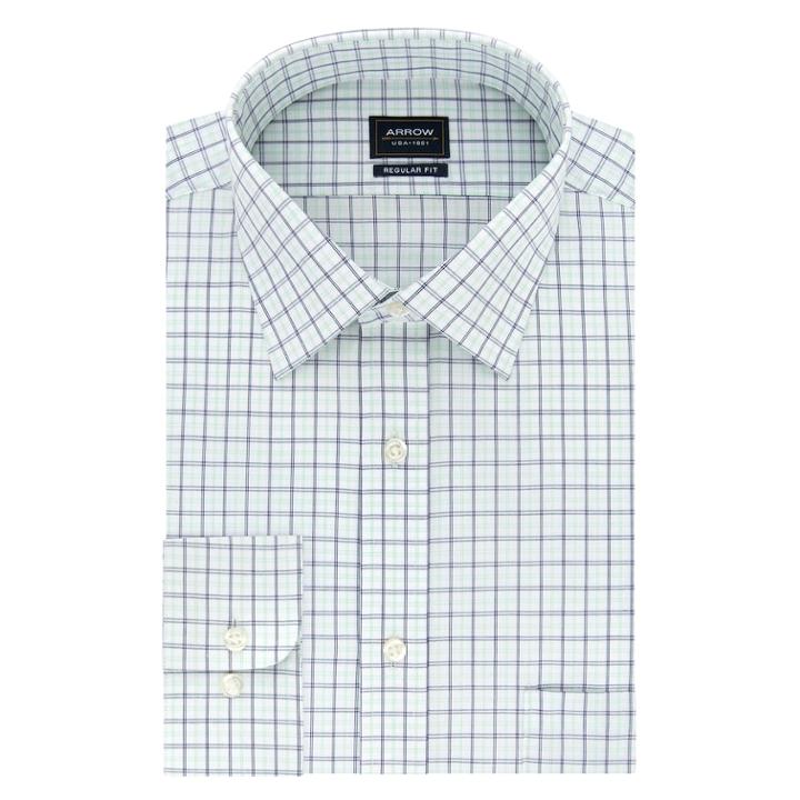 Men's Arrow Classic-fit Dress Shirt, Size: 2x-34/35, Brt Green