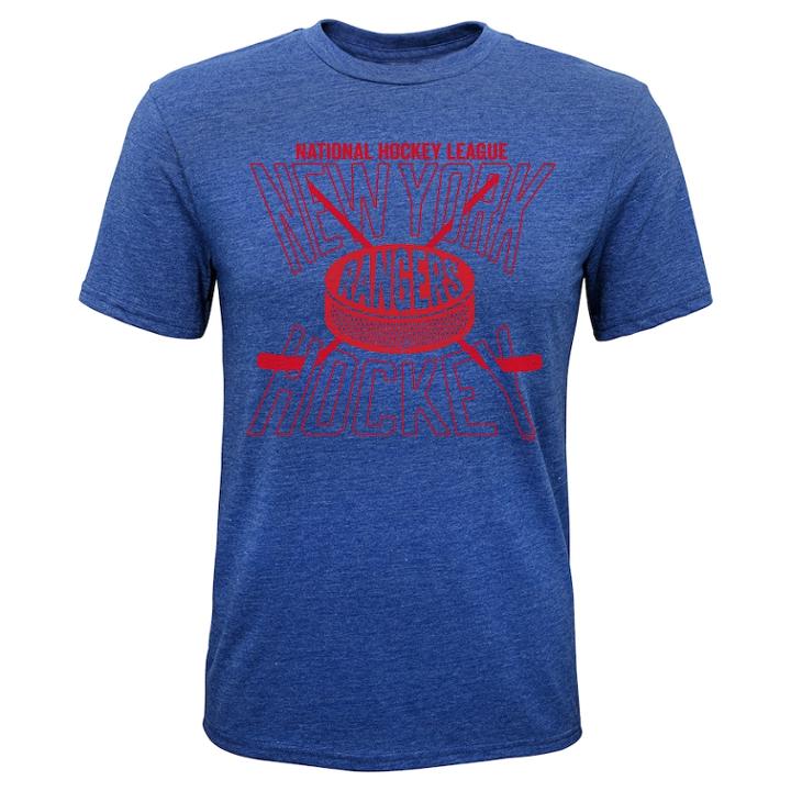 Boys 8-20 New York Rangers One Timer Tee, Size: L 14-16, Blue