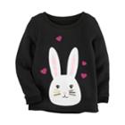 Girls 4-8 Carter's Bunny Sweatshirt, Size: 6x, Black