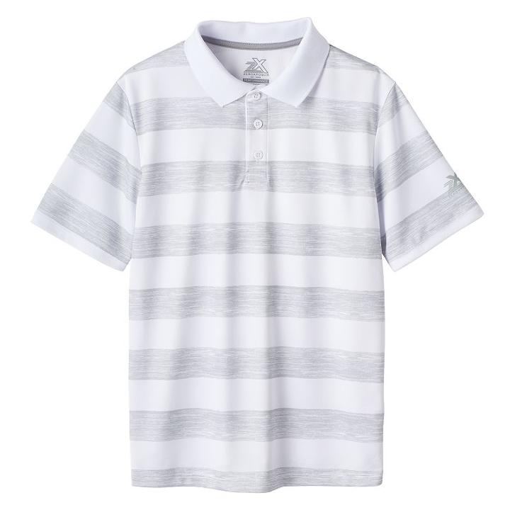 Boys 8-20 Zeroxposur Striped Polo, Boy's, Size: Xl, White