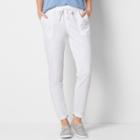 Sonoma Goods For Life, Women's &trade; Beach Fleece Cuffed Pants, Size: Xl, White