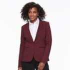 Women's Apt. 9&reg; Torie Solid Career Blazer, Size: 10, Red