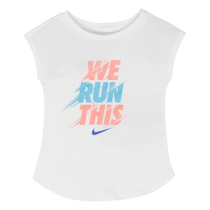 Girls 4-6x Nike Motion-blur Tee, Girl's, Size: 6x, White