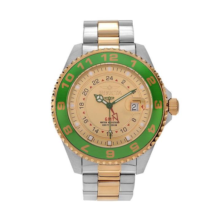 Invicta Men's Pro Diver Stainless Steel Gmt Watch, Multicolor