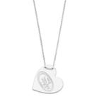 Sterling Silver San Francisco 49ers Heart Pendant Necklace, Women's, Size: 18, Grey
