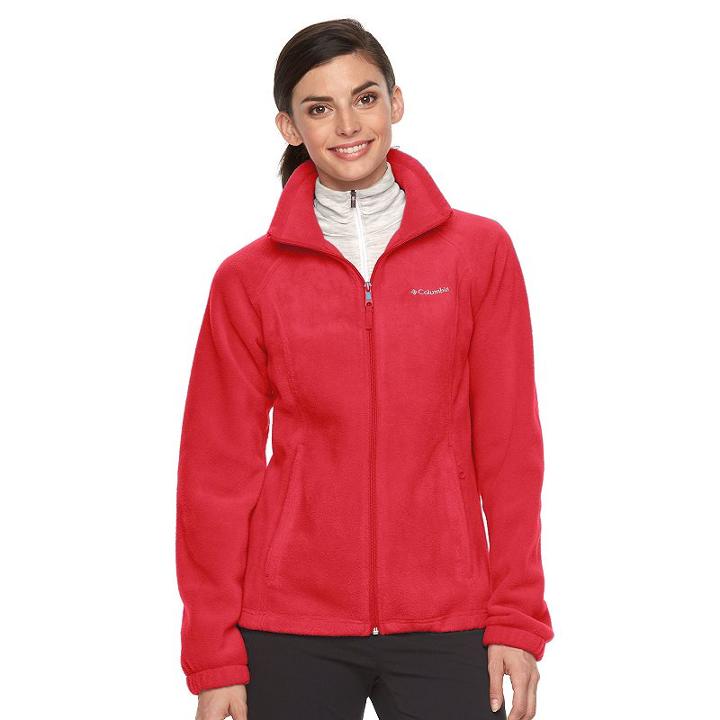 Women's Columbia Three Lakes Fleece Jacket, Size: Small, Orange Oth