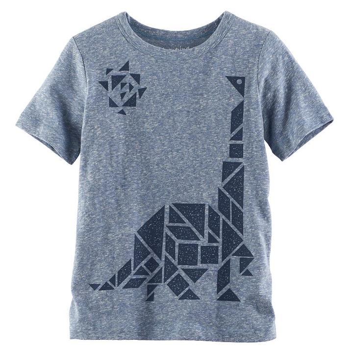 Boys 4-10 Jumping Beans® Heathered Graphic Tee, Size: 8, Med Grey