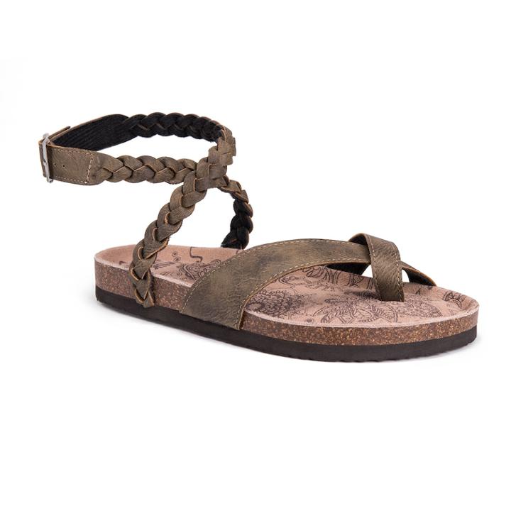 Muk Luks Estelle Women's Sling-back Sandals, Size: 6, Green
