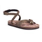 Muk Luks Estelle Women's Sling-back Sandals, Size: 6, Green