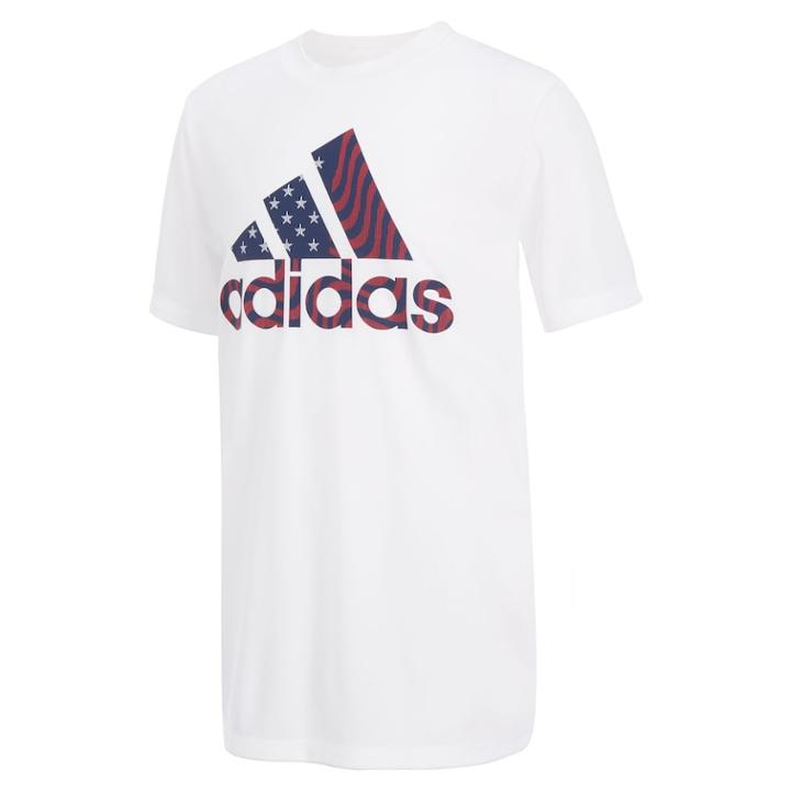Boys 8-20 Adidas Sporty Patriotic Graphic Tee, Size: Xl, White