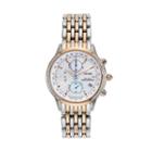 Citizen Eco-drive Women's World A-t Two Tone Stainless Steel Chronograph Watch, Multicolor