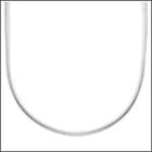 Splendid Silver Silver-bonded Oval Snake Chain Necklace - 20-in, Women's, Size: 20, Grey