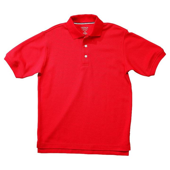 Husky Boys 4-20 French Toast School Uniform Short-sleeve Pique Polo, Boy's, Size: 10-12husky, Red