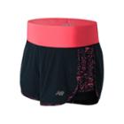 Women's New Balance Impact 2-in-1 Running Shorts, Size: Medium, Light Pink