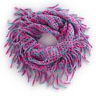 Girls 4-16 Open Knit Metallic Space-dyed Infinity Scarf, Cool Combo