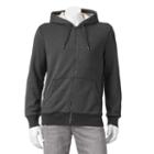 Men's Sonoma Goods For Life&trade; Sherpa Fleece Hoodie, Size: Large, Dark Grey