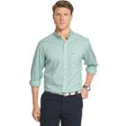 Men's Izod Advantage Classic-fit Gingham-checked Stretch Button-down Shirt, Size: Xl, Green Oth