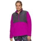 Plus Size Fila Sport&reg; Cloud Peak Fleece Jacket, Women's, Size: 1xl, Brt Purple