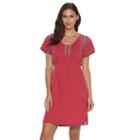 Women's Woolrich Bell Canyon Embroidered Shift Dress, Size: Medium, Lt Purple