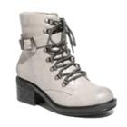 2 Lips Too Randy Women's Lace-up Ankle Boots, Size: Medium (10), White (ice)