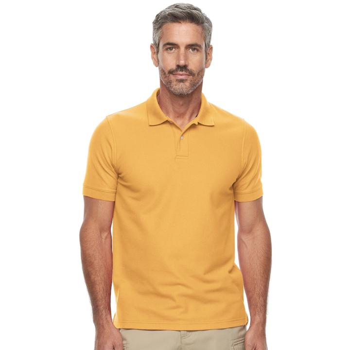 Men's Croft & Barrow&reg; Tailored-fit Polo, Size: Large, Yellow