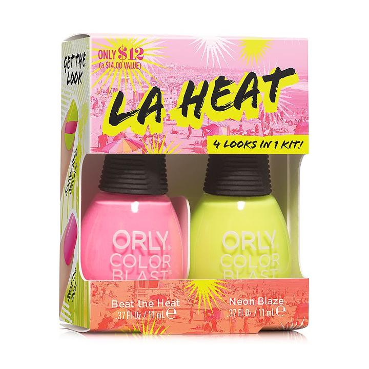 Orly Color Blast 2-pc. La Heat Nail Polish Gift Set (beat Heat Neon Blaze)