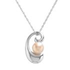 Sterling Silver Dyed Freshwater Cultured Pearl Pendant, Women's, Pink
