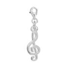 Individuality Beads Sterling Silver Treble Clef Charm, Women's