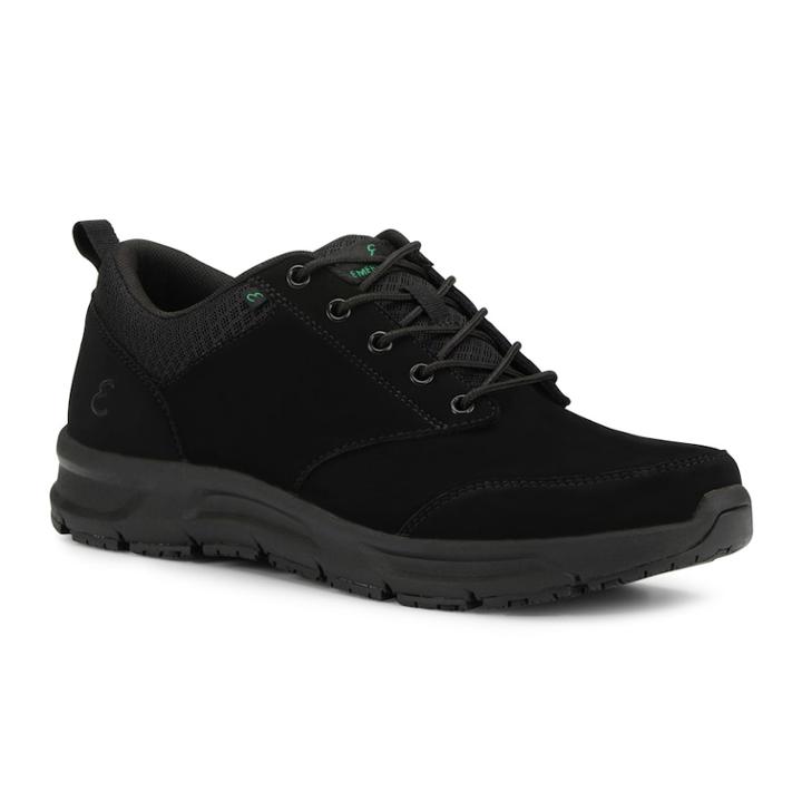 Emeril Quarter Men's Leather Water-resistant Shoes, Size: 7 Wide, Black