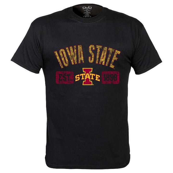 Men's Iowa State Cyclones Victory Hand Tee, Size: Medium, Black