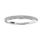 Simply Vera Vera Wang 14k White Gold 1/10-ct. T.w. Diamond Wedding Ring, Women's, Size: 8.50