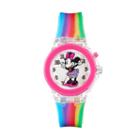Disney's Minnie Mouse Girls' Rainbow Light-up Watch, Multicolor