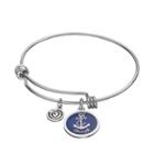 Love This Life Strength Anchor Charm Bangle Bracelet, Women's, Blue