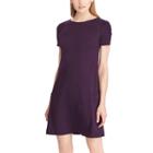 Women's Chaps Stretch Jacquard Dress, Size: Xs, Purple