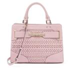 Jennifer Lopez Lola Geometric Perforated Satchel, Women's, Purple