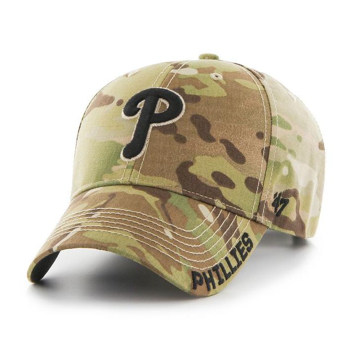 Adult '47 Brand Philadelphia Phillies Frost Mvp Multicam Adjustable Cap, Multicolor