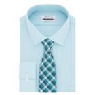 Men's Van Heusen Regular-fit Flex Collar Dress Shirt & Tie, Size: Xl-34/35, Blue Other