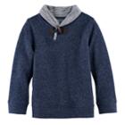 Boys 4-7x Sonoma Goods For Life&trade; Shawl Collar Pullover Sweater, Size: 5, Blue (navy)