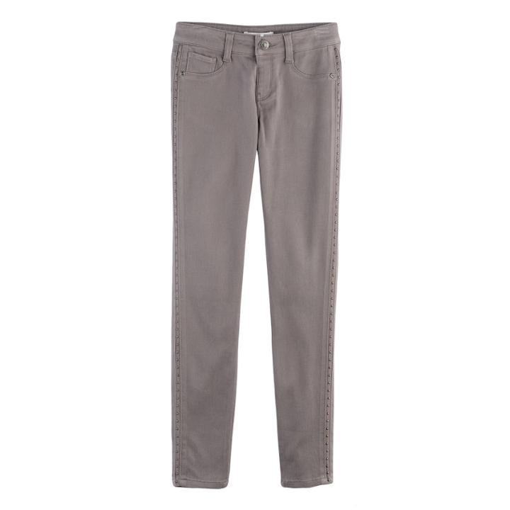 Girls 7-16 & Plus Size Mudd&reg; Studded Side Jeggings, Size: 20 1/2, Grey