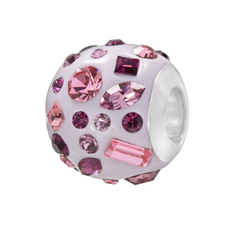 Individuality Beads Sterling Silver Crystal Bead, Women's, Purple