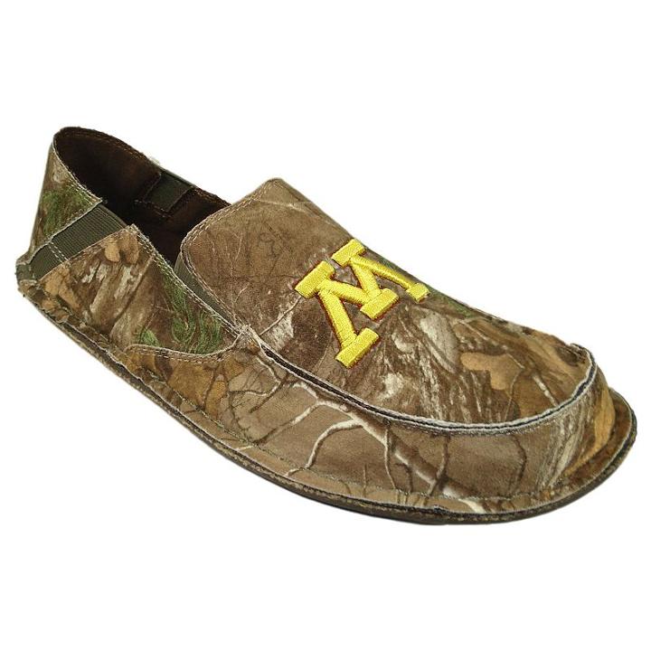 Men's Minnesota Golden Gophers Cazulle Realtree Camouflage Canvas Loafers, Size: 12, Multicolor