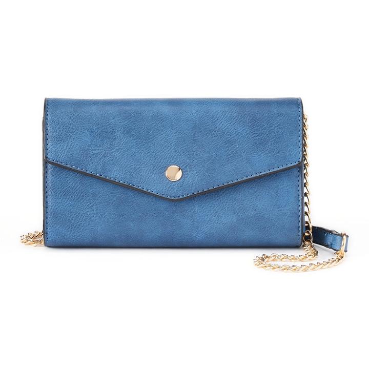 Deluxity Alina Crossbody Flap Envelope Clutch, Women's, Blue