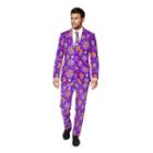 Men's Opposuits Slim-fit El Muerto Suit & Tie Set, Size: 36 - Regular, Purple