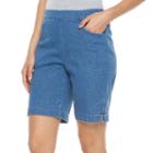 Petite Croft & Barrow&reg; Pull-on Shorts, Women's, Size: 16 Petite, Blue
